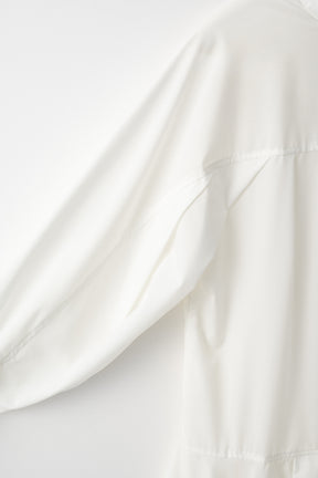 Spray flare shirt dress (White)