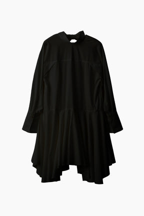 Spray flare shirt dress (Black)