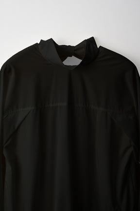 Spray flare shirt dress (Black)