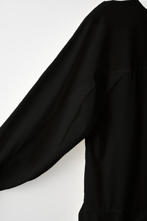 Spray flare shirt dress (Black)