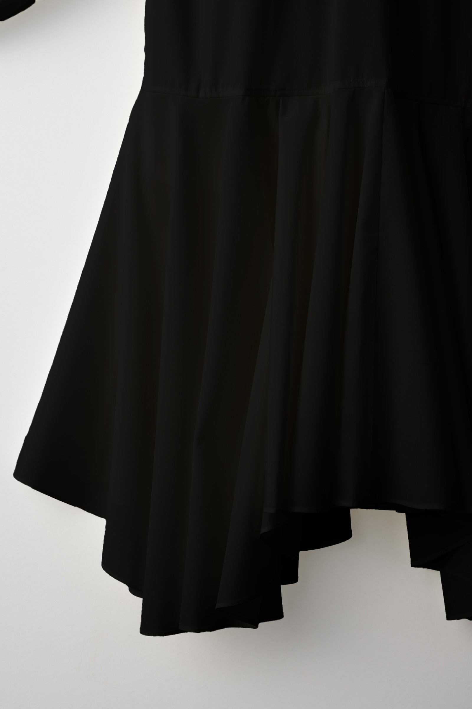 Spray flare shirt dress (Black)
