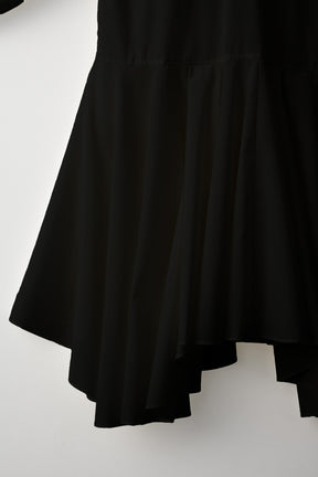 Spray flare shirt dress (Black)