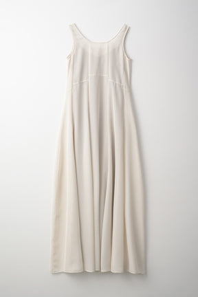 Loop embroidered mesh dress (Ivory)