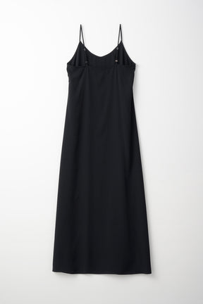Loop embroidered mesh dress (Black)