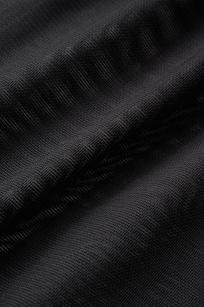 Loop embroidered mesh dress (Black)