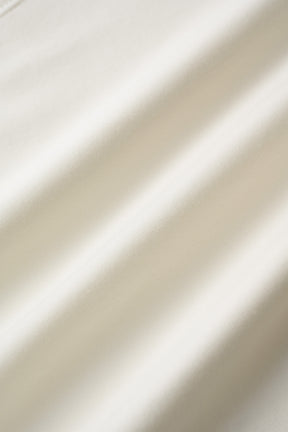 Brooch gather asymmetric dress (White)
