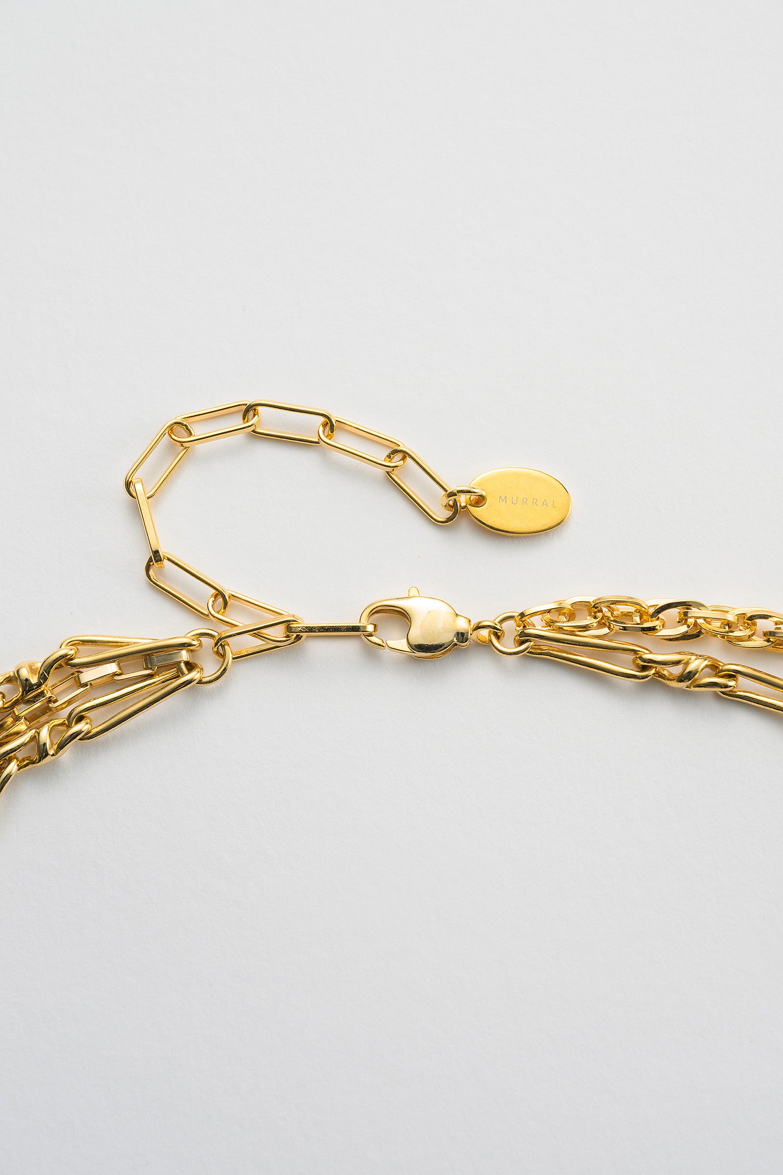 Droplet flower necklace (Gold)