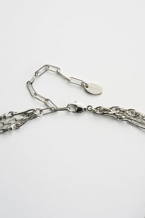 Droplet flower necklace (Silver)