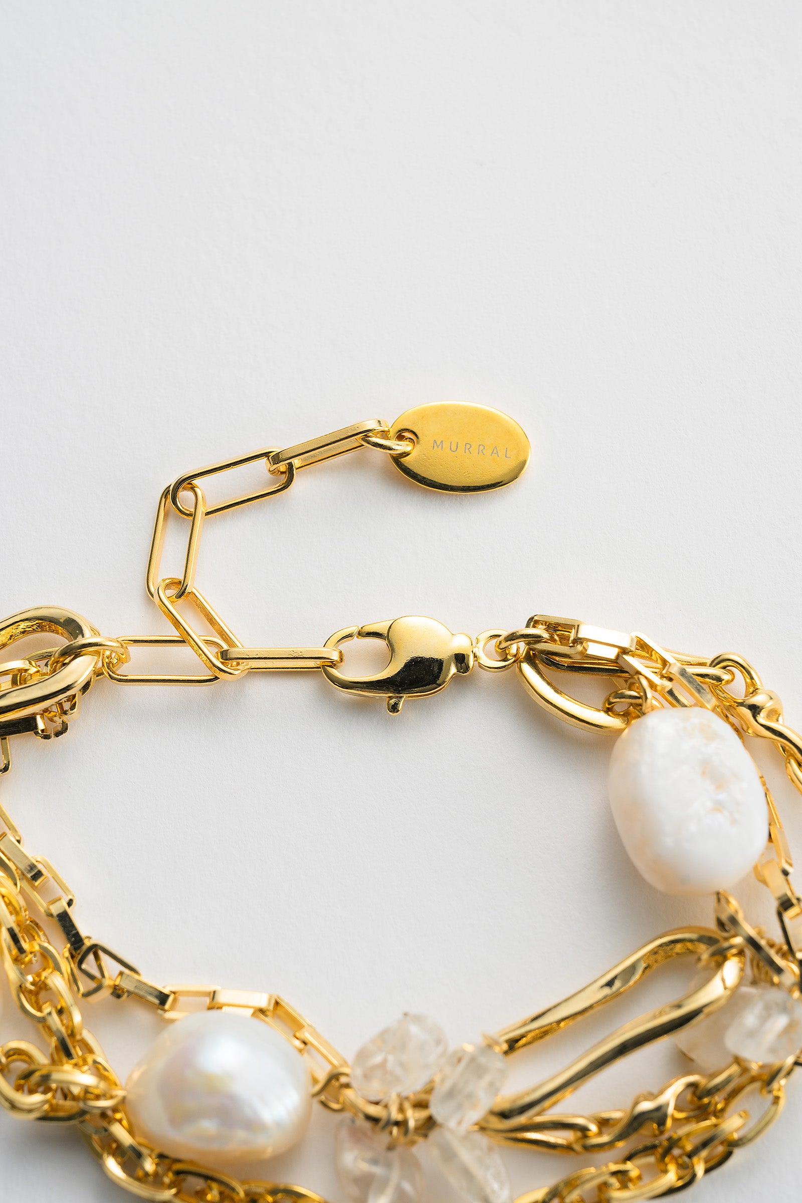 Droplet flower bracelet (Gold)