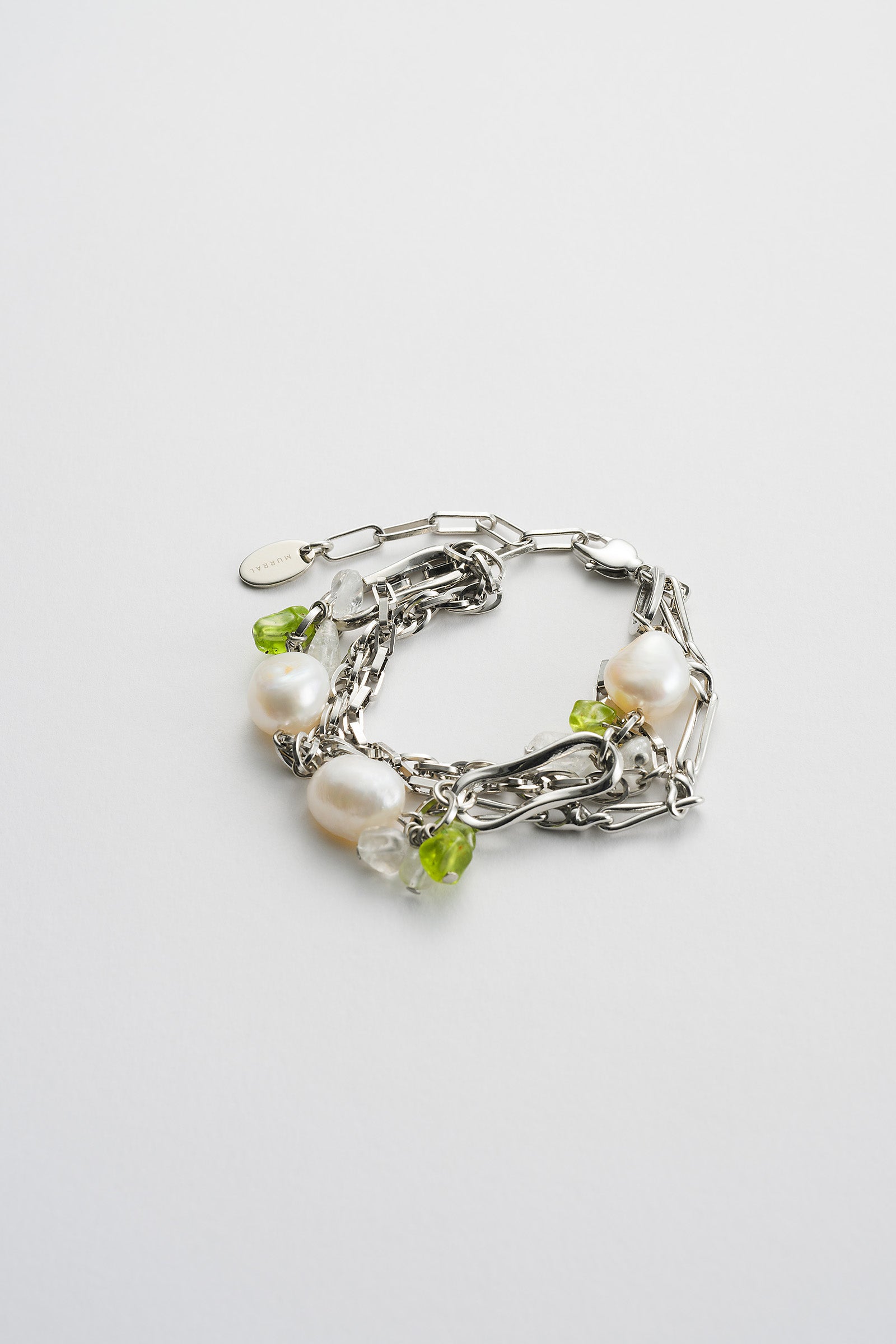 Droplet flower bracelet (Silver)