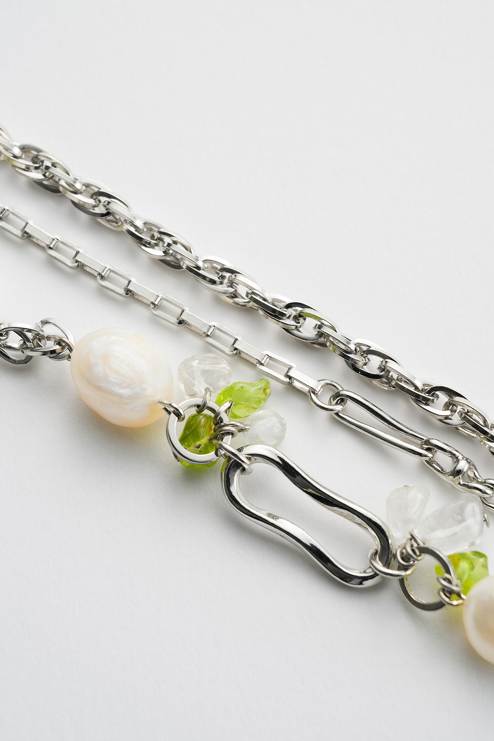 Droplet flower bracelet (Silver)