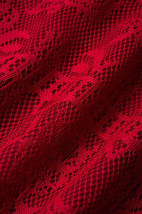 Mirror lace tote bag (Red)