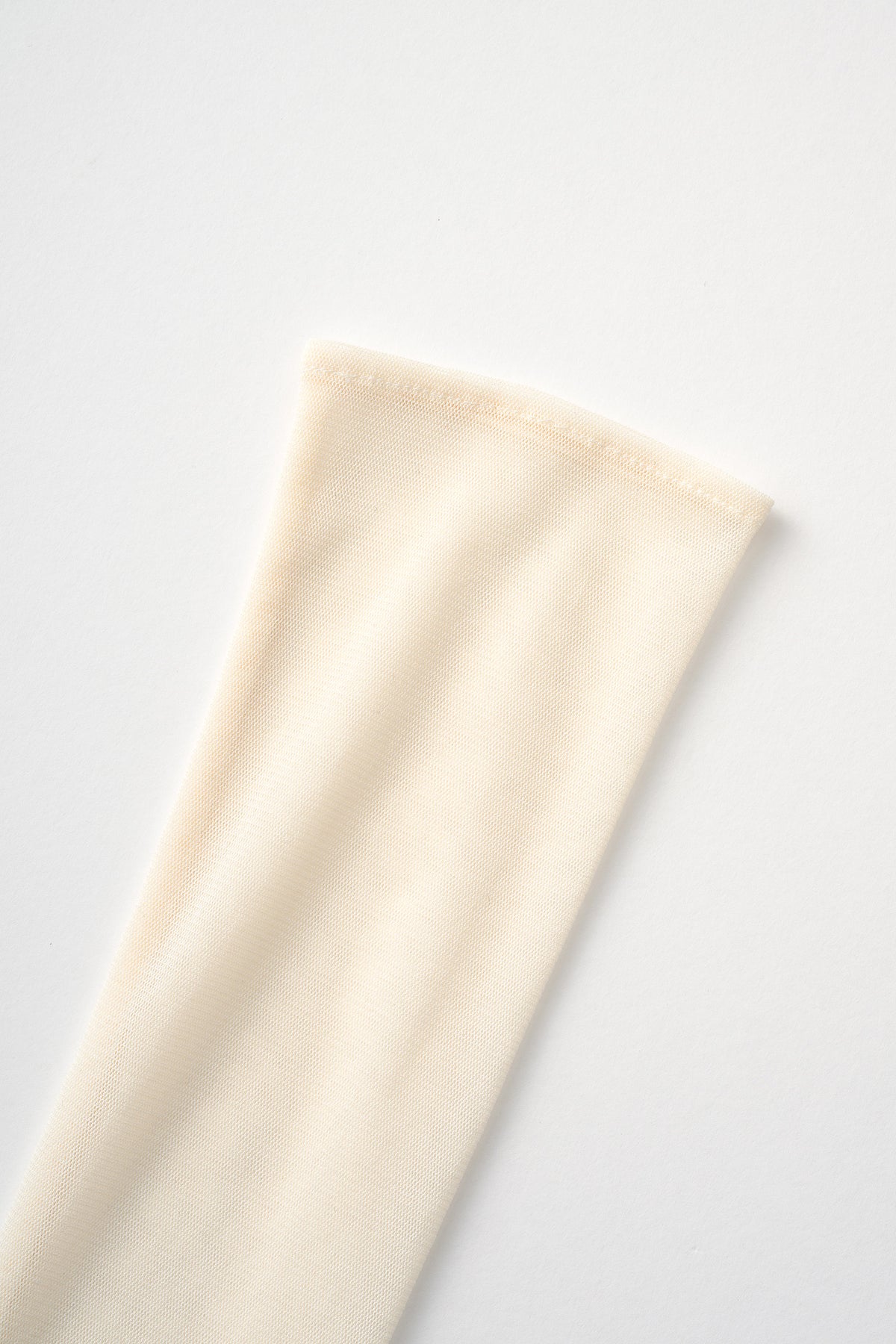 Embroidered mesh gloves (Ivory)