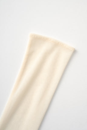 Embroidered mesh gloves (Ivory)