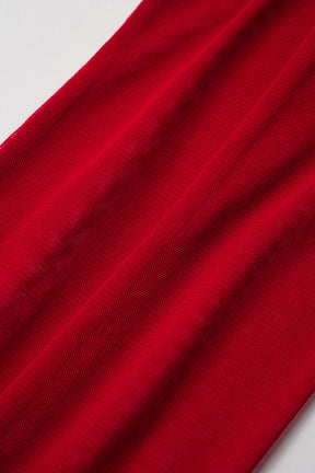 Embroidered mesh gloves (Red)