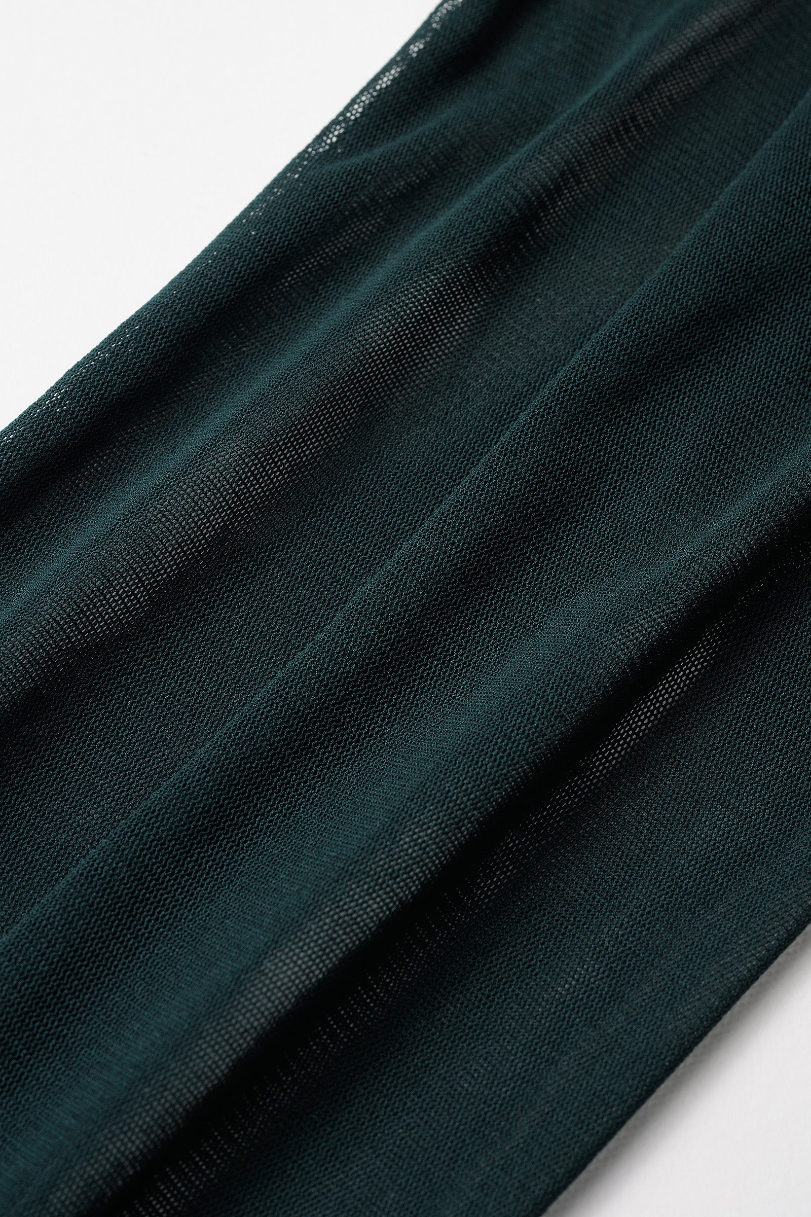 Embroidered mesh gloves (Dark green)