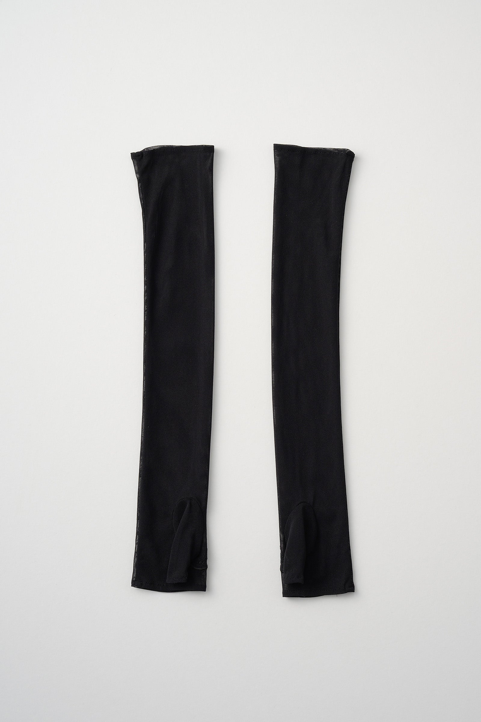 Embroidered mesh gloves (Black)