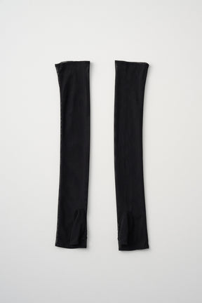 Embroidered mesh gloves (Black)