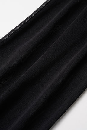 Embroidered mesh gloves (Black)