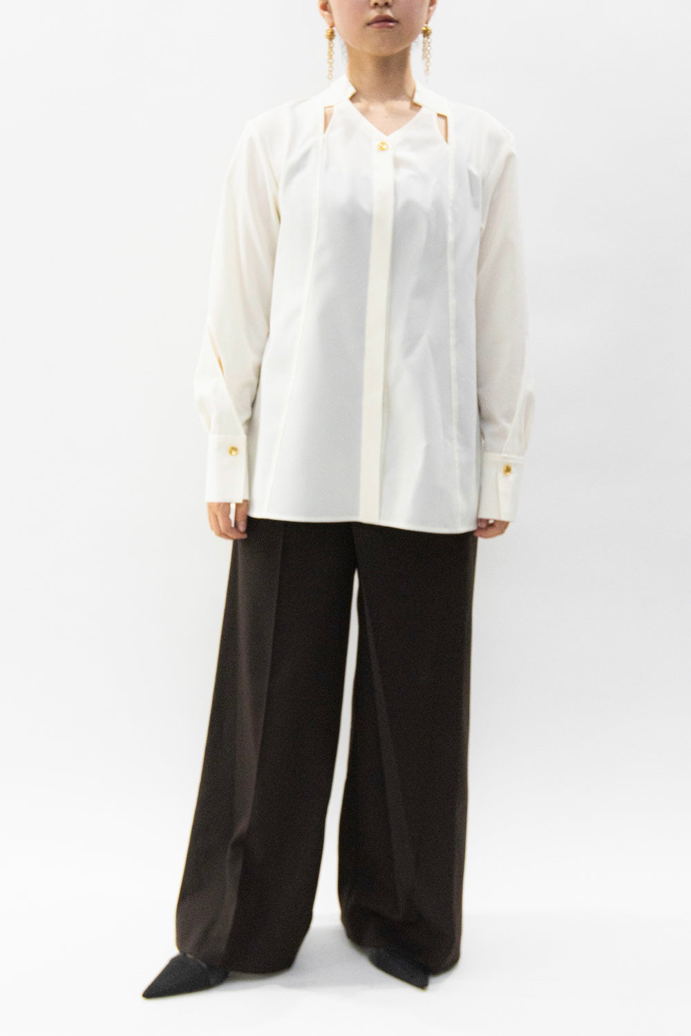 MURRAL Cross cut shirt (Ivory)