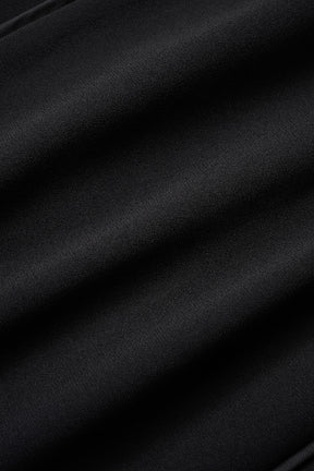 Petal sleeve lace dress (Black)