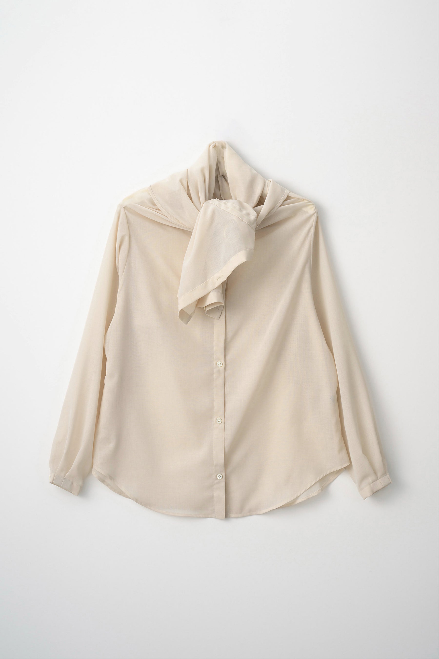 Float hood Shirt (Beige)
