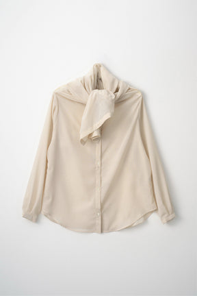 Float hood Shirt (Beige)