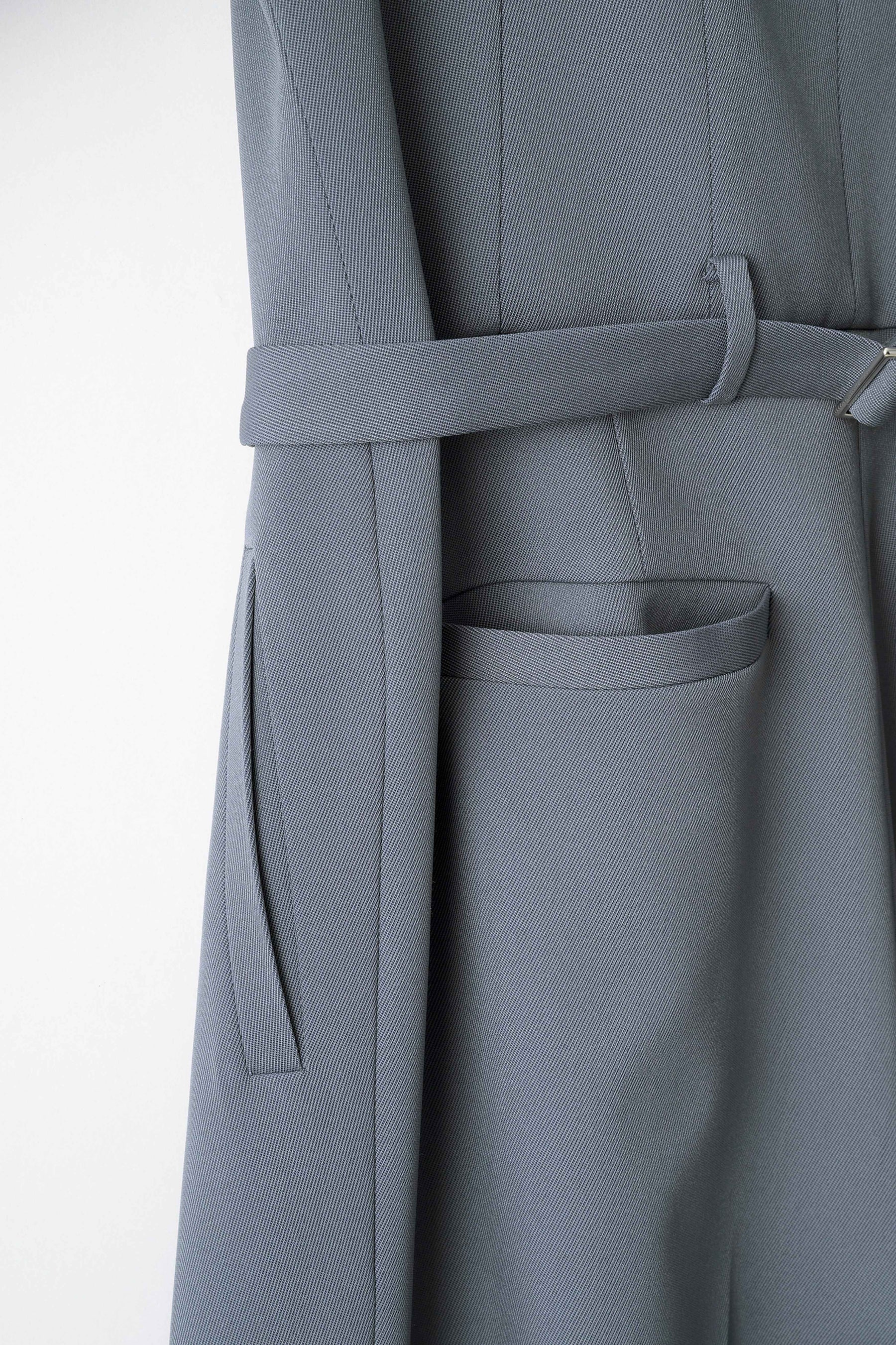 Slit sleeve lace jumpsuit set (Blue)