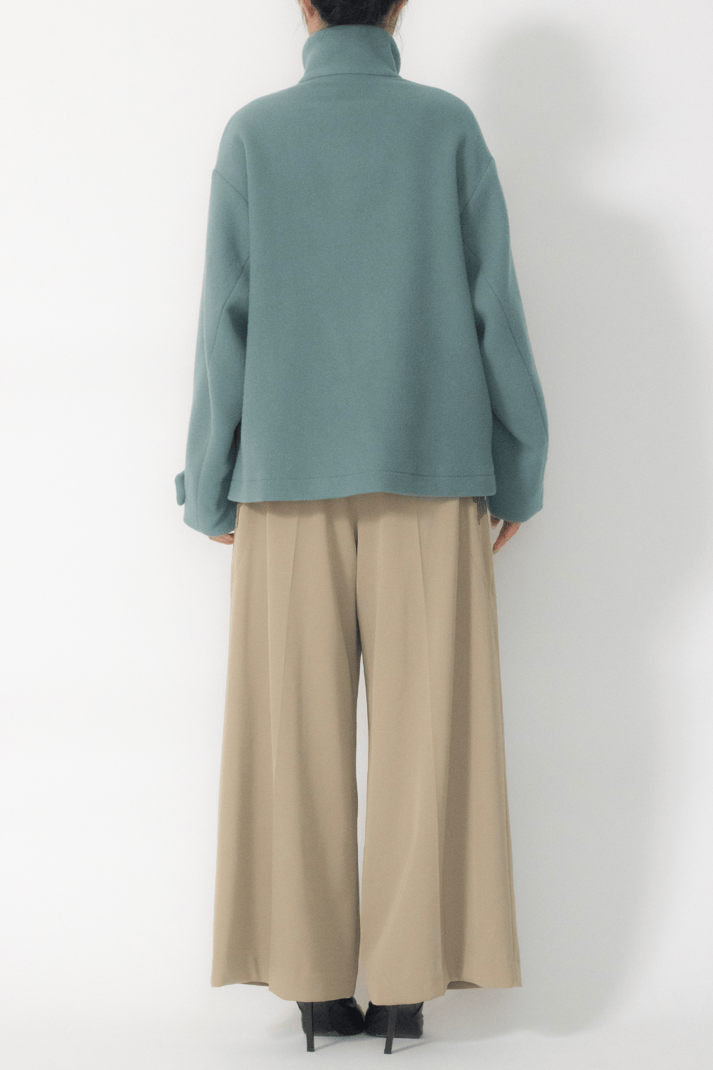 MURRAL Trillium embroidered wool coat (Gray)