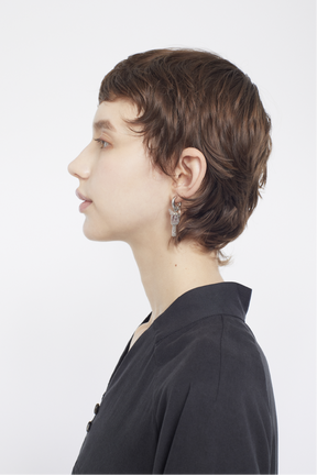 Sway pierced earring (Silver)