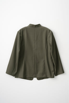 Veil embroidered jacket (Khaki)