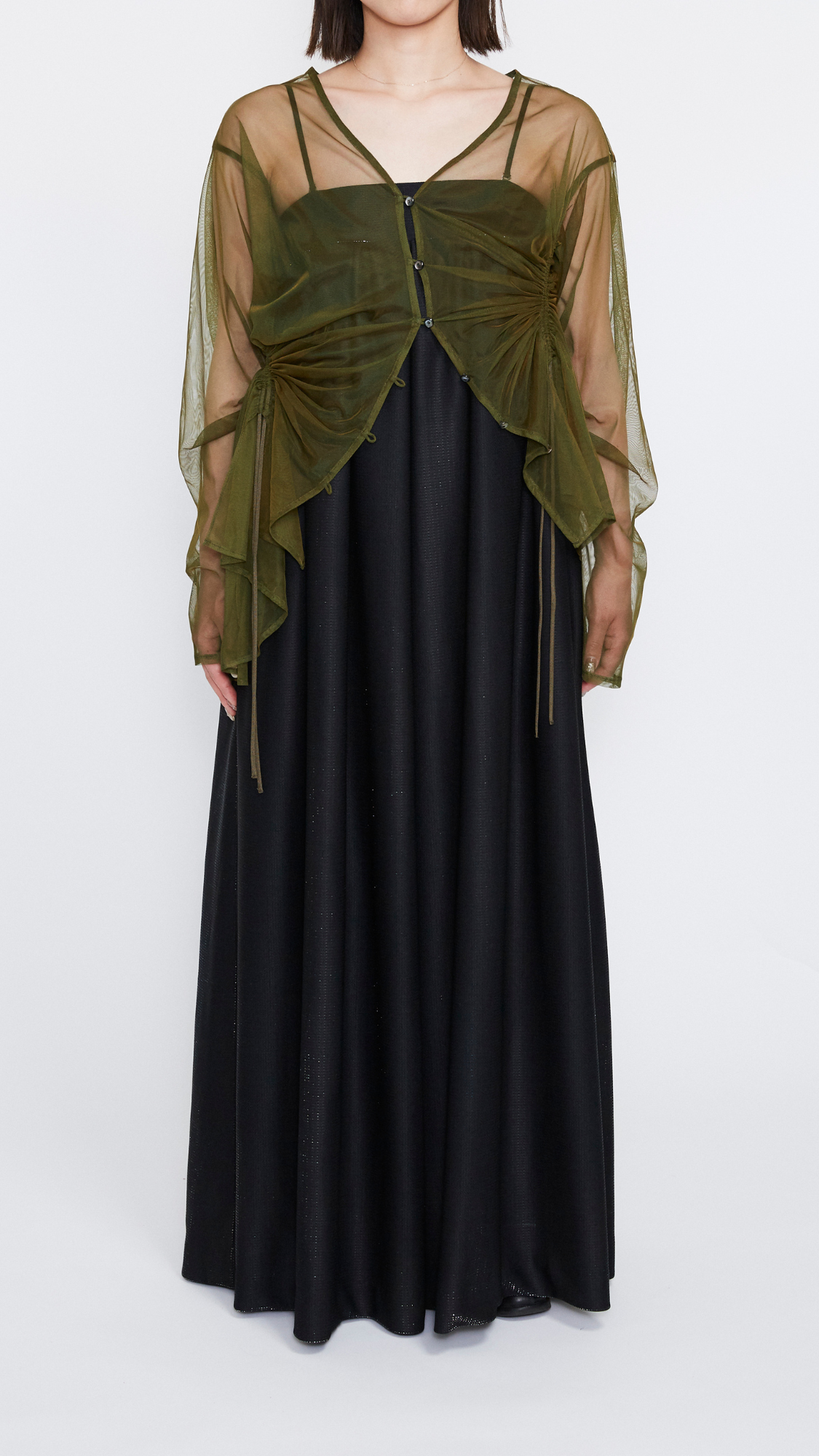 MURRAL Stem tulle tops (Black)