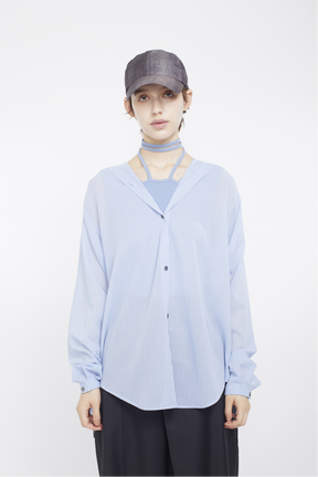 Float hood Shirt (Light blue)