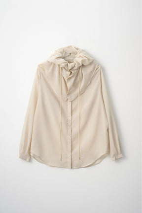 Float hood Shirt (Beige)