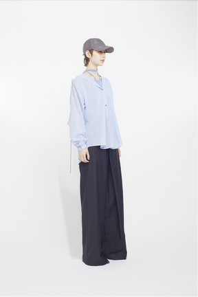 Float hood Shirt (Light blue)