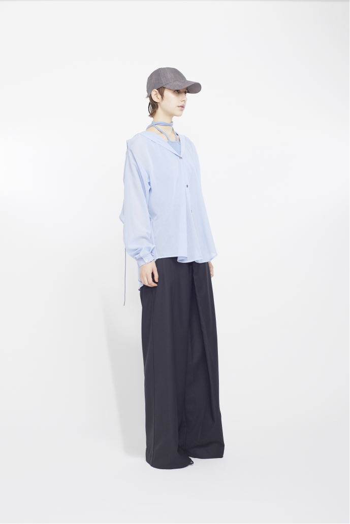 Float hood Shirt (Light blue)
