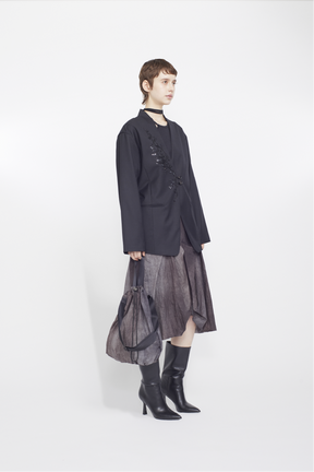 Veil embroidered jacket (Black)