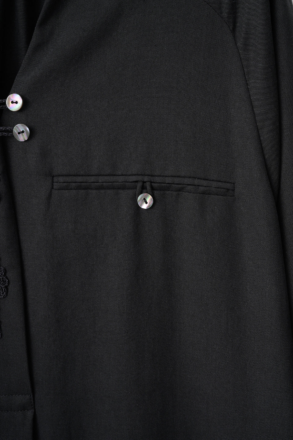 Veil embroidered dress (Black)