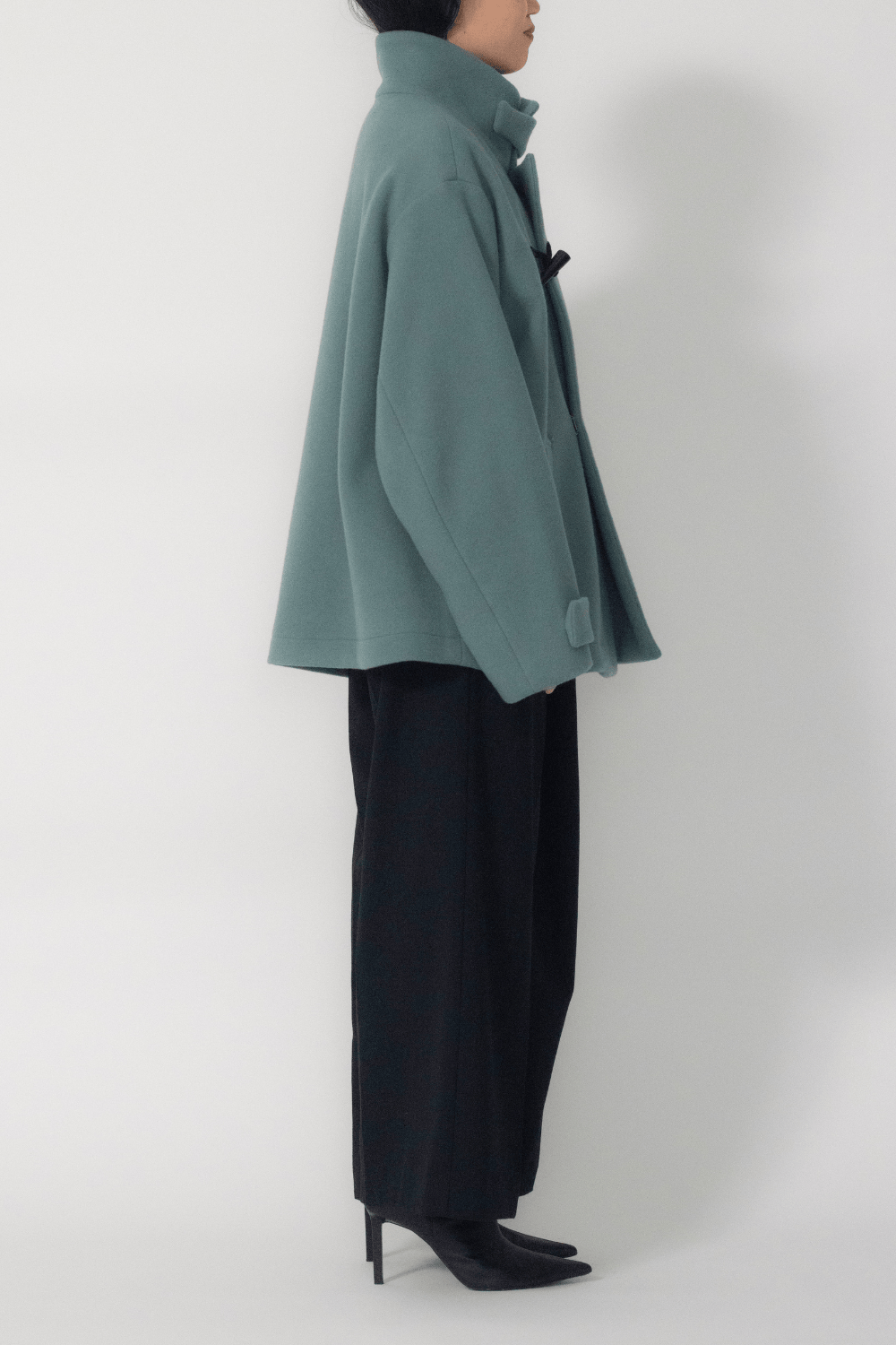 MURRAL Trillium embroidered wool coat (Gray)