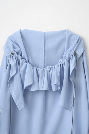 Float hood Shirt (Light blue)