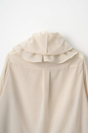 Float hood Shirt (Beige)