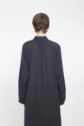 Veil embroidered dress (Black)