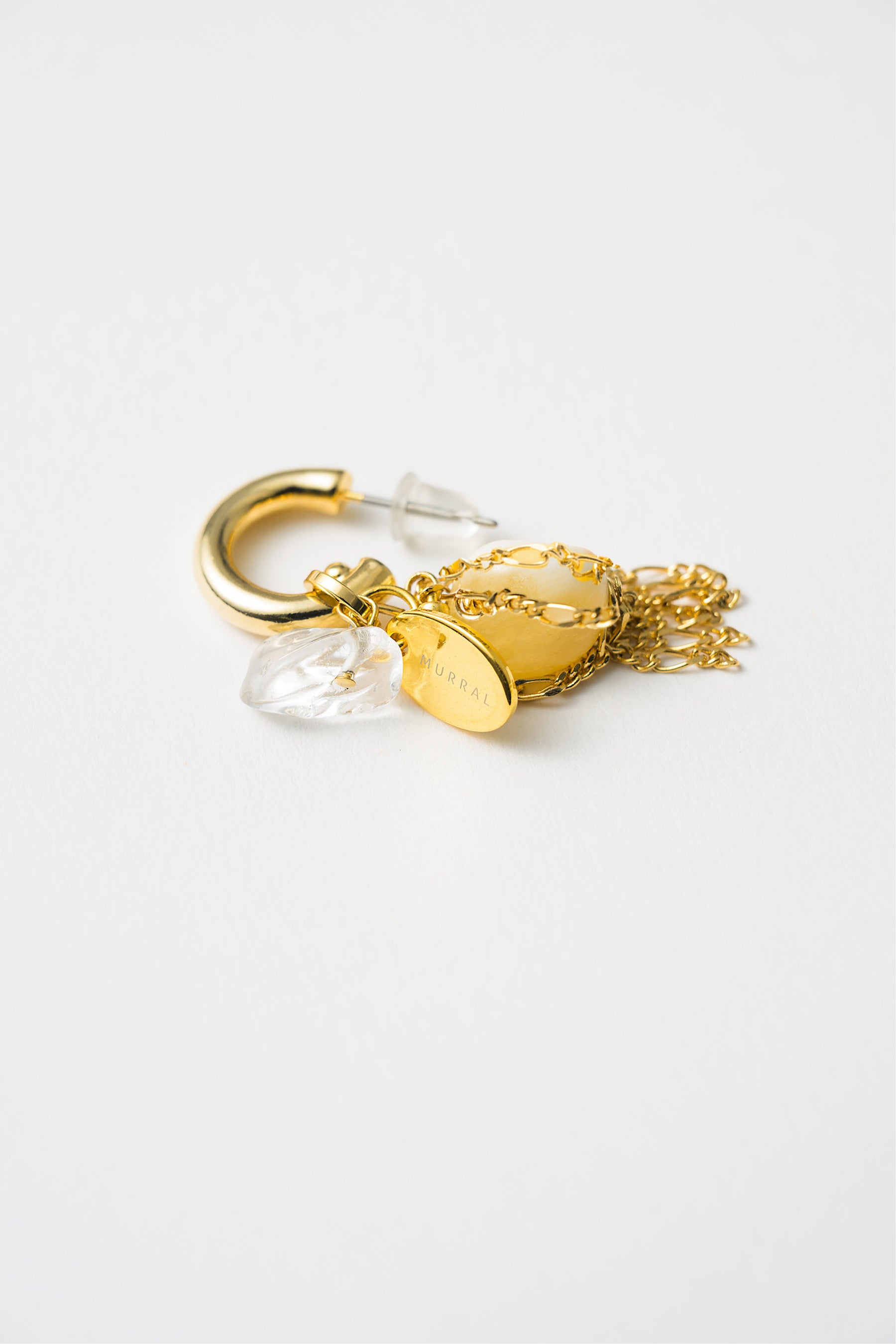 Sway pierced earring (Gold)