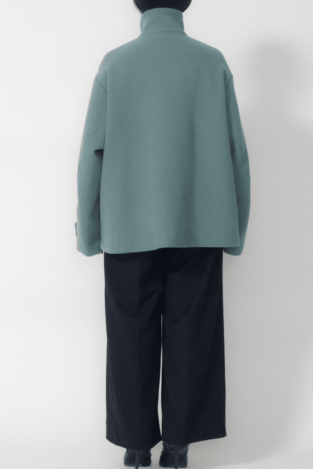 MURRAL Trillium embroidered wool coat (Gray)