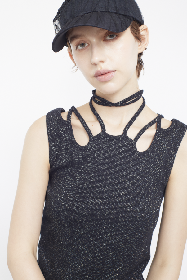 Glitter ivy tank (Black)