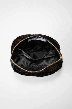 Symbolic embroidery pouch (Brown)