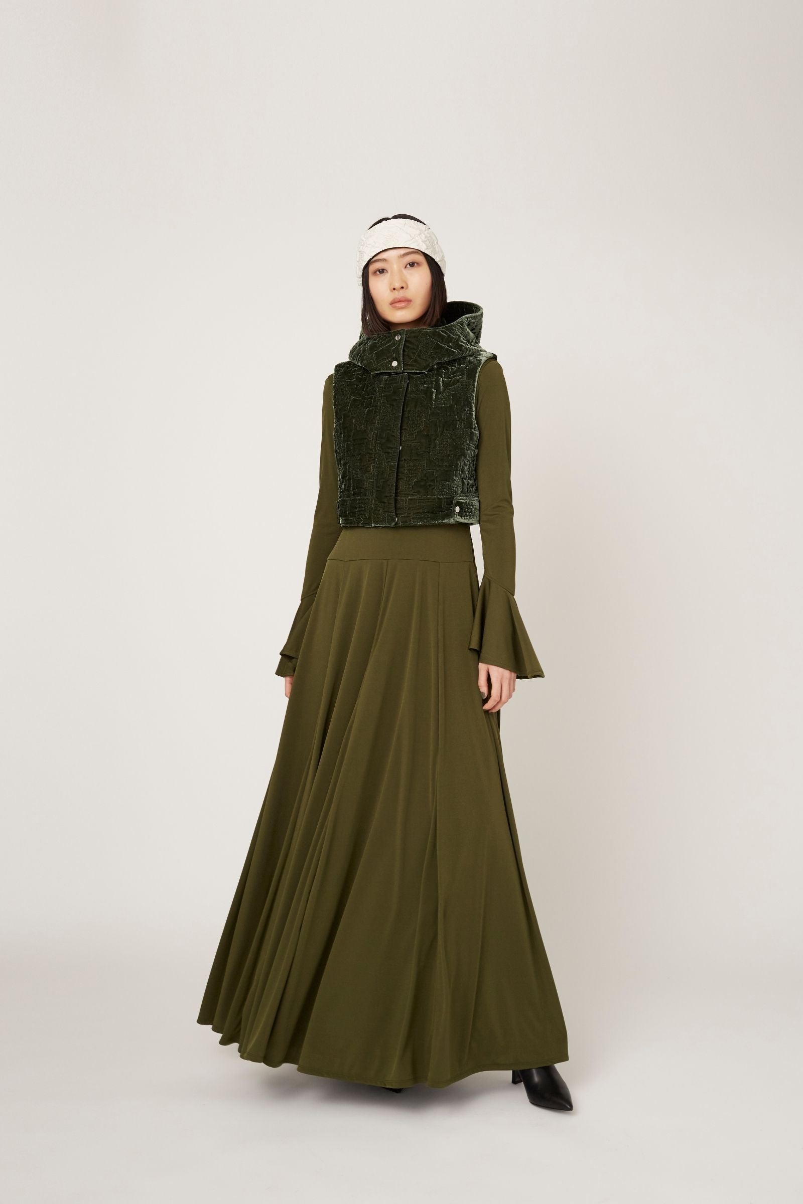 Calm jersey dress (Khaki)