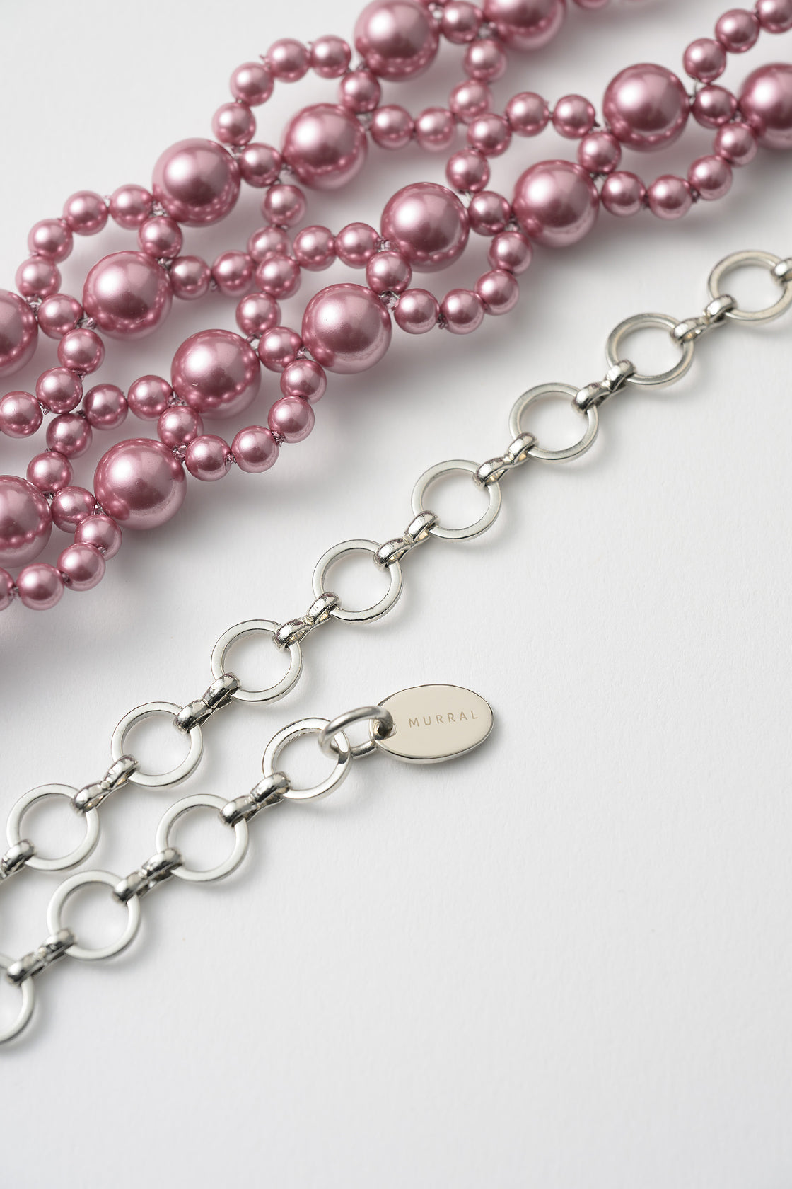 Grain pearl belt (Pink)