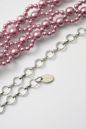 Grain pearl belt (Pink)