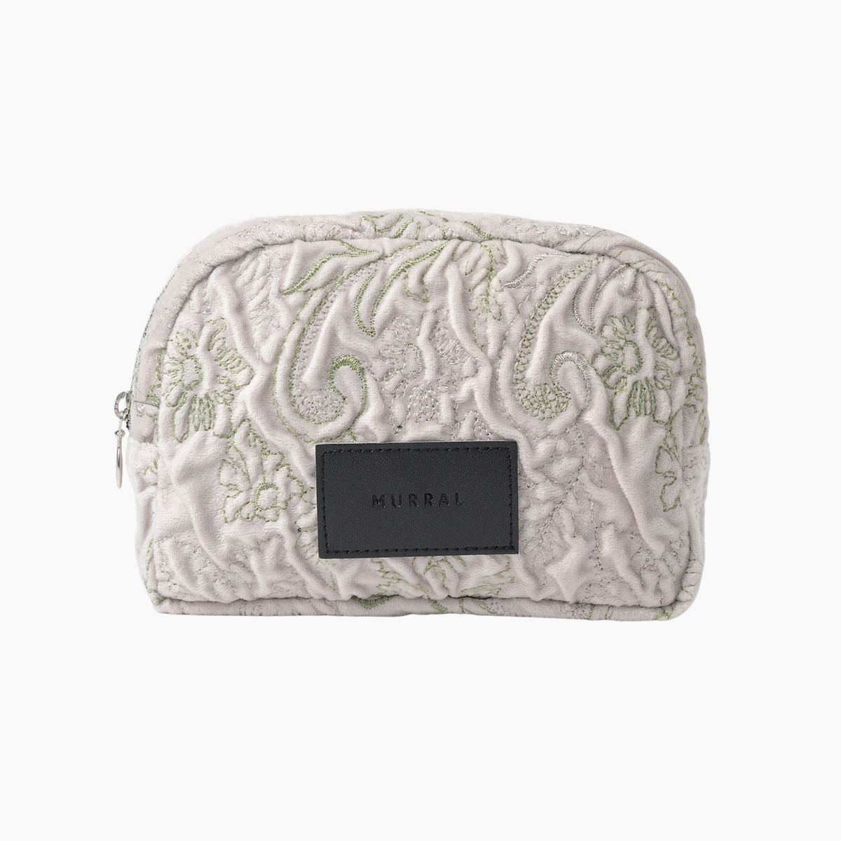 Ice flower embroidery pouch